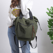 Load image into Gallery viewer, Fashion Nylon Waterproof Backpack Women Large Capacity Schoolbags