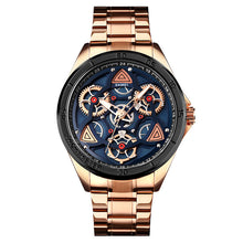 Load image into Gallery viewer, Men's Steel Band Creative Mechanical Wind Quartz Watch