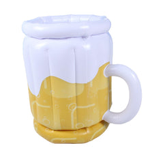 Load image into Gallery viewer, Large Inflatable Beer Mug Cooler Pool Float Drink Cooler