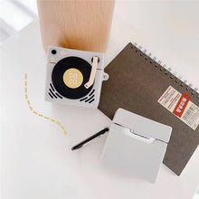 Load image into Gallery viewer, Retro Creative Gramophone Nostalgic Silicone Headphone Case