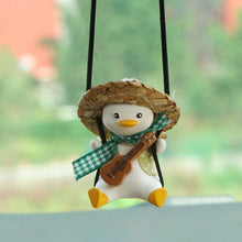 Load image into Gallery viewer, Car Pendant Cute Anime Little Duck Swing Rearview Mirror Ornaments