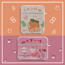 Load image into Gallery viewer, Peach Earphone Case 1 2 Generation Pro Protective Case