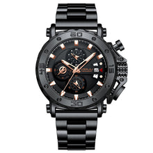 Load image into Gallery viewer, Solid Stainless Steel Band Oversized Dial Watch
