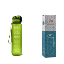 Load image into Gallery viewer, 1L Tritan Water Bottle With Time Marker Bounce Cover
