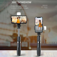 Load image into Gallery viewer, Compatible with Apple, Bluetooth Selfie Stick Tripod