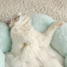 Load image into Gallery viewer, Autumn Winter Plus Velvet Thick Round Flower Cat Litter Kennel