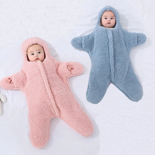 Load image into Gallery viewer, Comfortable Baby Starfish Lamb Velvet Sleeping Bag
