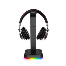 Load image into Gallery viewer, Desktop Gamer 2 In 1 RGB Headphone Stand Power Strip