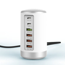 Load image into Gallery viewer, 6-port Cylindrical Adapter 65W High-power Fast Charge