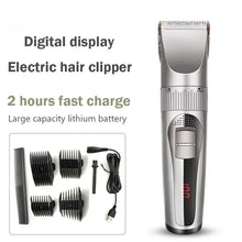 Load image into Gallery viewer, Professional Barber Hair Clipper Electric Shave Razor Finish Cutting Machine Beard Rechargeable Trimmer Shaver
