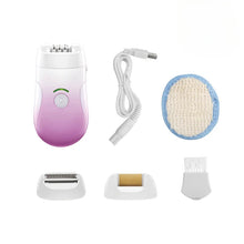 Load image into Gallery viewer, Hair Removal Bikini Epilator Rechargeable Razor Women Underarms Shaver Legs Armpit Hair Foot Callus Remover
