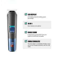 Load image into Gallery viewer, All In 1 Beard Hair Trimmer For Men Grooming Kit Electric Shaver Body Trimmer Edge Nose Ear Trimmer Eyebrow Rechargeable
