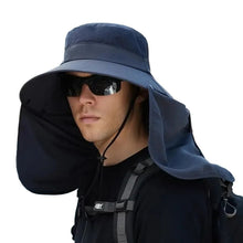 Load image into Gallery viewer, Outdoor Fisherman Hat Wide Brim Bucket Hat With Neck Hiking Cover Adjustable Outdoor Fishing Camping Travel Anti Uv Hat Cap
