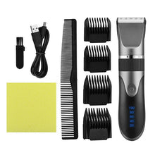 Load image into Gallery viewer, Professional Hair Trimmer Digital Usb Rechargeable Hair Clipper for Men Haircut Ceramic Blade Razor Hair Cutter Barber Machine
