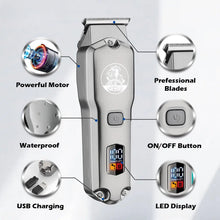 Load image into Gallery viewer, Waterproof Combo Set Professional Hair Trimmer Rechargeable Hair Clipper For Men Electric Hair Cutting Machine
