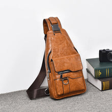 Load image into Gallery viewer, Men Cross Body Bag Sling Backpack Fashion Retro Travel Male Side Messenger Shoulder Chest Bag
