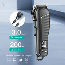 Load image into Gallery viewer, Hair Clipper Professional Hair Cutting Machine Barber Rechargeable Hair Trimmer Digital Display Trimmer for Men
