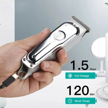 Load image into Gallery viewer, Hair Clipper Rechargeable Hair Cutting Machine Cordless Hair Trimmer Electric Barber 0mm Cutting Blade Clipper for Men
