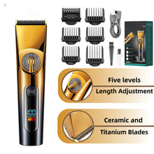 Load image into Gallery viewer, Professional Hair Trimmer Electric Hair Clipper IPX6 Waterproof Haircuts Machine LED Display Barber Trimmer for Men
