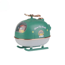 Load image into Gallery viewer, 300ml Cute Cartoon Helicopter Aroma Air Humidifier USB Electric Essential Oil Diffuser with Warm Night Light for Car Office Home
