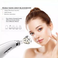 Load image into Gallery viewer, Blackhead Remover Vacuum Deep Nose Cleaner T Zone Pore Acne Pimple Removal Electric Facial Pore Cleaner Beauty Clean Skin Tool
