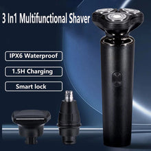 Load image into Gallery viewer, Electric Shaver Razor Shaving Beard Machine for Men Dry Wet Beard Trimmer Rechargeable IPX6 Washable 8D 360° Shaving 3in1 Razors
