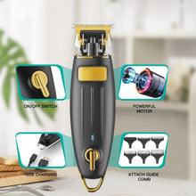 Load image into Gallery viewer, Hair Clipper Rechargeable Hair Trimmer Cordless Hair Cutting Machine Bald Head Haircut Electric 0mm Cutting Blade
