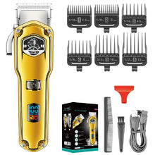 Load image into Gallery viewer, Hair Trimmer Waterproof Hair Cutting Machine Cordless Hair Clipper Adjustable Haircut Machine Metal Clipper for Men
