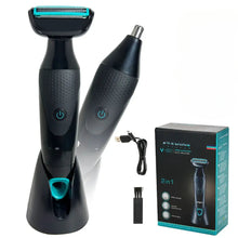 Load image into Gallery viewer, Intimate Pubic Haircut Shaver Lady Sensitive Areas Razor Bikini  Trimmer for Groin Mens Balls Shaving Machine Nose Hair Trimming

