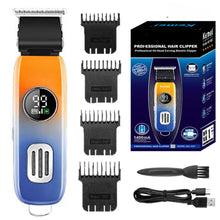 Load image into Gallery viewer, Waterproof Hair Trimmer for Men Electric Beard Hair Clipper Professional Two Motor Speed Full Body Groomer Rechargeable
