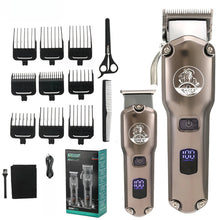 Load image into Gallery viewer, High-power Gradual Fader Hair Salon Two-piece Hair Clipper LCD Digital Display Hair Clipper
