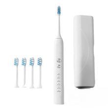 Load image into Gallery viewer, Toothbrush Wireless Charging Travel Case IPX7 Dupont Soft Bristle Electric Charger Adult Sonic Teeth Whitening Brush Pink White
