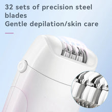 Load image into Gallery viewer, Hair Removal Bikini Epilator Rechargeable Razor Women Underarms Shaver Legs Armpit Hair Foot Callus Remover
