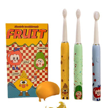 Load image into Gallery viewer, Children Sonic Electric Toothbrush With 4 Replace Brush Heads Kids Cartoon Toothbrush Ultrasonic Electric Toothbrush Waterproof
