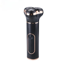 Load image into Gallery viewer, Electric Shaver Rechargeable Wet Dry Use Razor IPX7 Waterproof Mini Shaving Machine for Men 3D Rotary Sharp Blade
