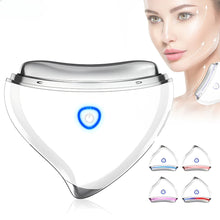Load image into Gallery viewer, Ems V Face Gua Sha Machine Blue Red Light Face Lifting Firming Thin Beauty Device Desalination Fine Lines Jaw Line Massager
