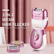 Load image into Gallery viewer, 3 in 1 Multifunction Epilator Man Women Electric Lady Body Leg Armpit Pubic Hair Remover Removal Shaver Foot Pedicure
