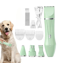 Load image into Gallery viewer, Cat Foot Hair Trimmer 4 In 1 Electric Clippers For Precision Trimming Pet Foot Shaving Waterproof Quiet Working Dog Shaver
