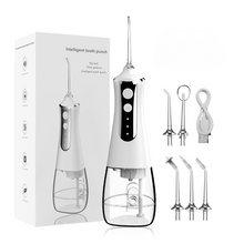 Load image into Gallery viewer, Portable Oral Irrigator Dental Water Flosser Rechargeable Dental Water Jet Pick 3 Modes 300ML Tank Waterproof for Cleaning Teeth
