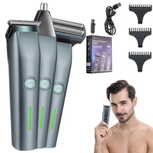Load image into Gallery viewer, Men's Retro Oil Hair Clippers Hair Salon 3 in 1 Electric Clippers Home USB Charging Hair Clippers T-type Blades Scissors
