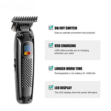 Load image into Gallery viewer, Hair Cutting Machine Professional Hair Trimmer Rechargeable Haircut Machine Hair Clipper Cordless Trimmer for Men
