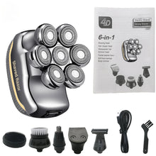 Load image into Gallery viewer, 7-Blade Electric Shaver For Men Hair Trimmer Beard Razor Rechargeable Body Bald Shaving Machine
