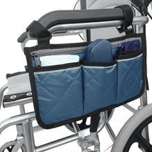 Load image into Gallery viewer, Cycling Walker Bag Rollator Organizer Pockets Wheelchair Scooter Stroller Side Bag for Sundries Wallet Snacks Storage Use
