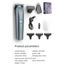 Load image into Gallery viewer, Men's Retro Oil Hair Clippers Hair Salon 3 in 1 Electric Clippers Home USB Charging Hair Clippers T-type Blades Scissors
