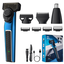 Load image into Gallery viewer, 4 in 1 Multi-functional Men's Electric Shaver Nose Hair Trimmer Oil Head Carving Hair Clipper Hair Cutting Machine
