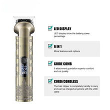 Load image into Gallery viewer, All in 1 Hair Trimmer For Men metal housing Beard Hair Clipper Body Trimmer Electric Facial Shaver Rechargeable
