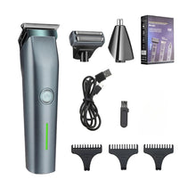 Load image into Gallery viewer, Men's Retro Oil Hair Clippers Hair Salon 3 in 1 Electric Clippers Home USB Charging Hair Clippers T-type Blades Scissors
