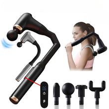 Load image into Gallery viewer, Portable Deep Tissue Massage Gun with U-Shaped Handle for Neck Back Shoulder Leg Pain Relief Home Gym Travel Use
