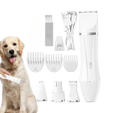 Load image into Gallery viewer, Cat Foot Hair Trimmer 4 In 1 Electric Clippers For Precision Trimming Pet Foot Shaving Waterproof Quiet Working Dog Shaver
