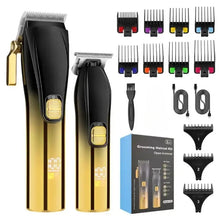 Load image into Gallery viewer, Cordless Rechargeable Low Noise Professional Hair Clippers and Detail Trimmer for Men Hair Cutting Machine
